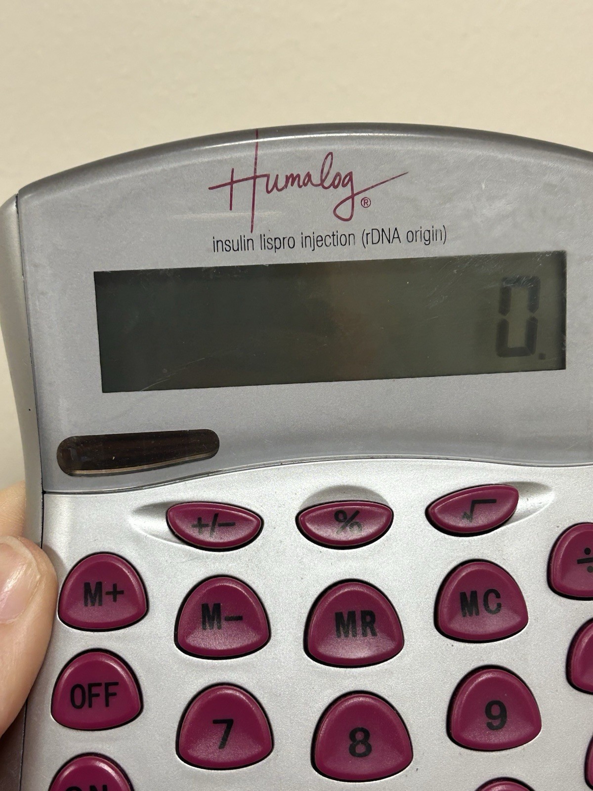 Humalog Medical Drug Rep Pharmaceutical Calculator Collectible Advertising