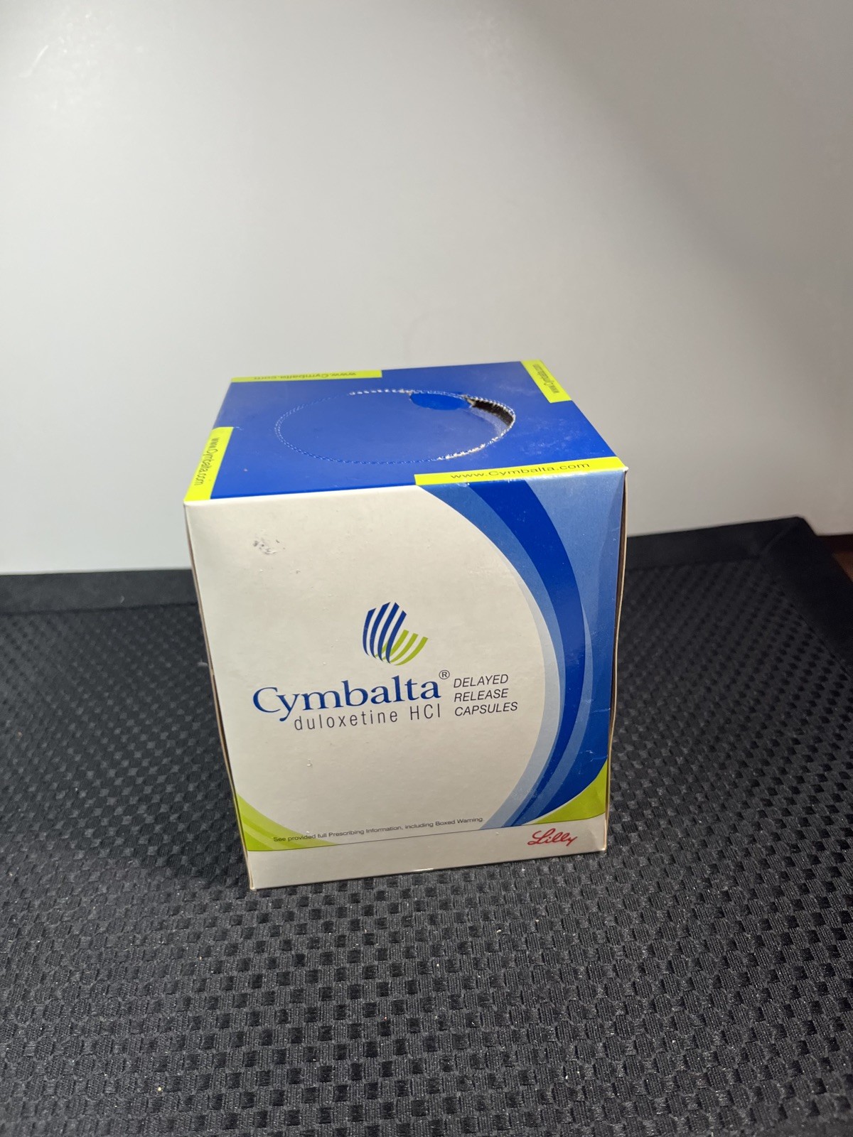 NEW Old Stock Cymbalta Tissue Box Drug Rep Merch
