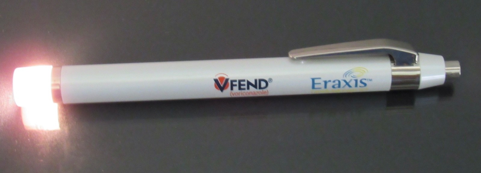 Vfend Zyvox Premium Metal PENLIGHT Drug Rep Pharmaceutical Promo Advertising