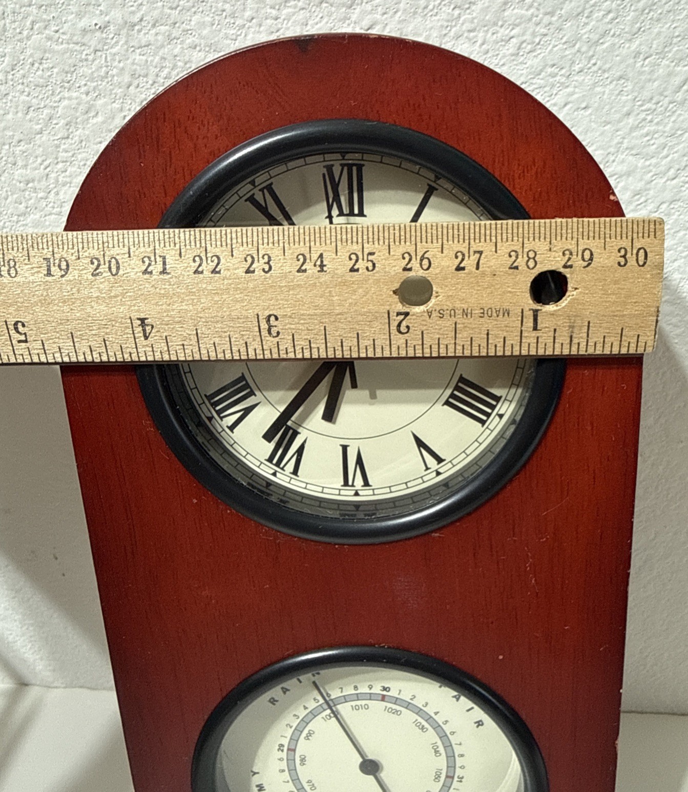 Drug Rep Pharmaceutical Promo PREMARIN Weather Station 60 Year Clock Barometer