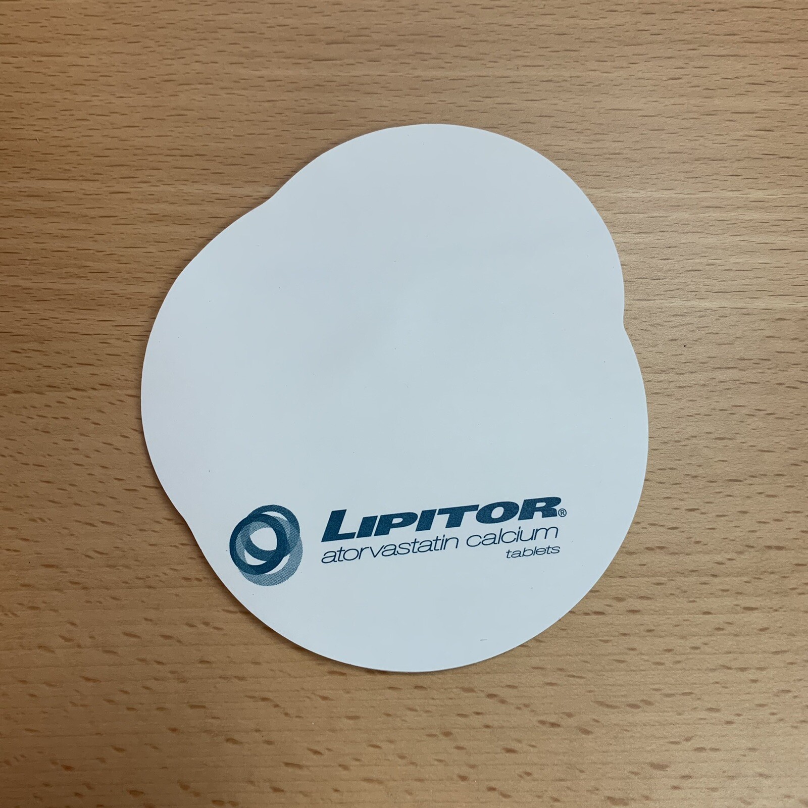 LIPITOR Pharmaceutical Drug Rep Advertising Sticky Notepad Calcium Office Supply