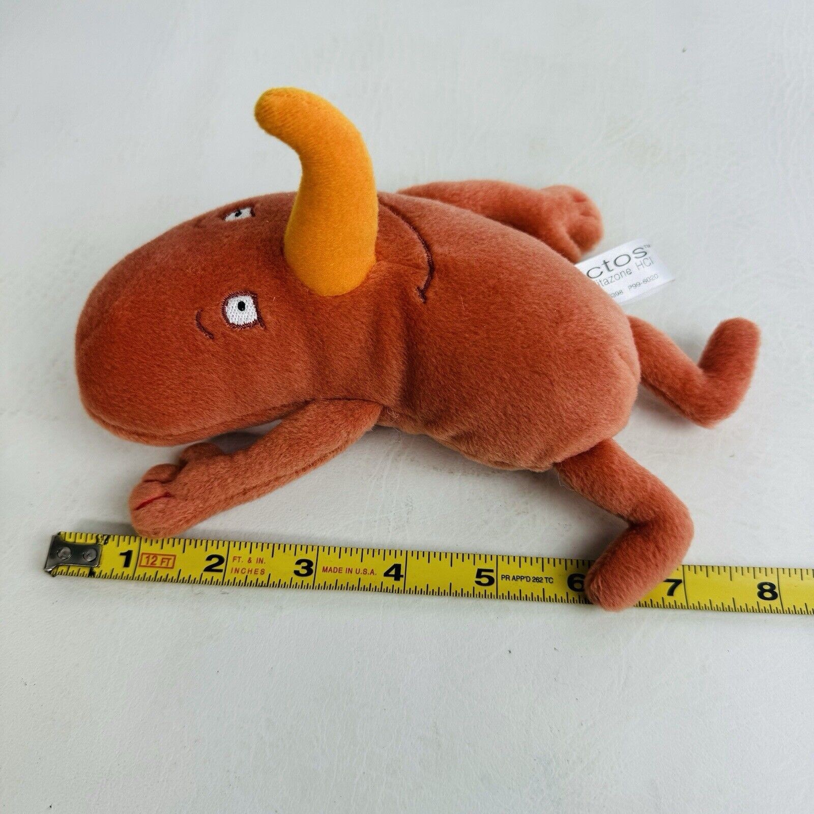 Kidney Actos Pioglitazone Stuffed Plush Medical Advertising Diabetes 7”Promo