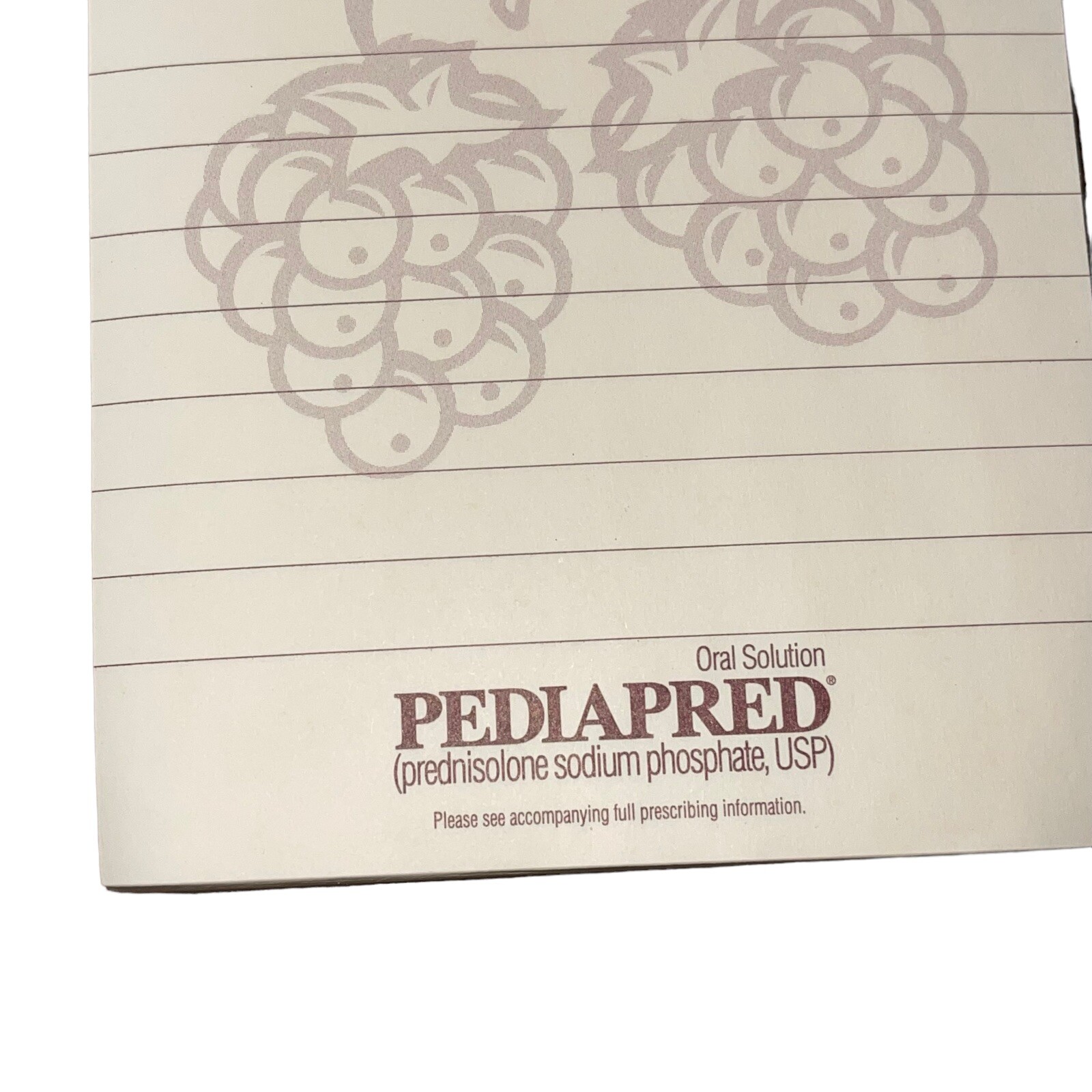 Pediapres Drug Rep Pharmaceutical Note Paper Pad Rare 2 Notepads Unused