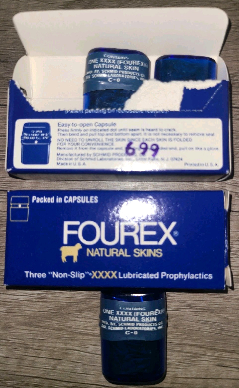 Vtg condoms, mixed lot – Ramses, Fourex Natural Skins, Seal tite prophylactic