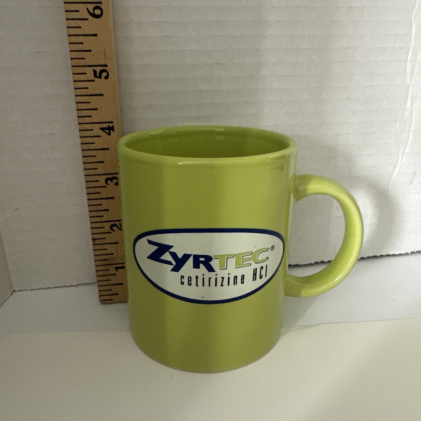 Zyrtec Cetirizine HCI Green Coffee Mug 10oz Ceramic Pharmaceutical 2 Available