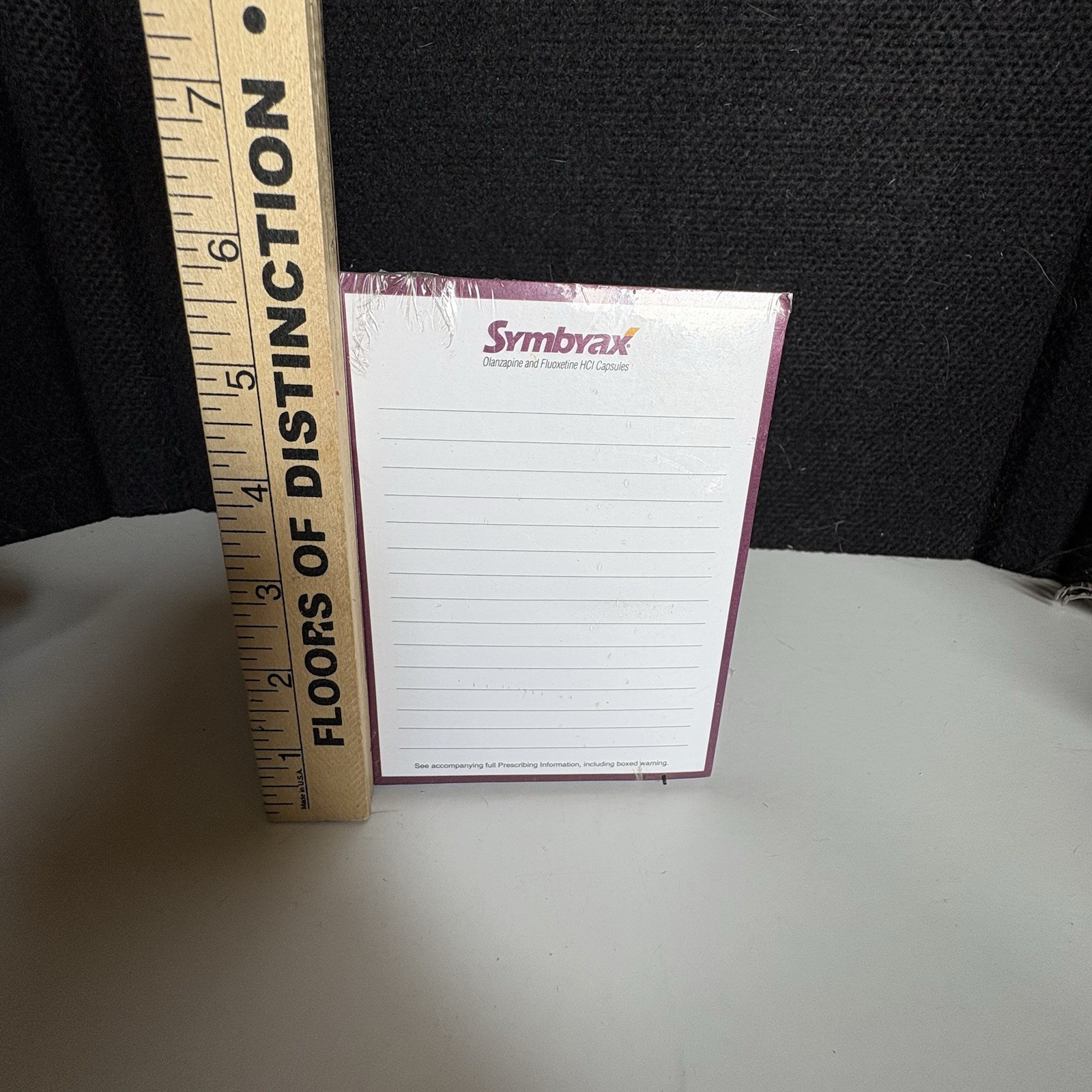 Pack Of 10 Rep collectible note pads Symbyax Sealed Drug Rep Giveaway Doctor