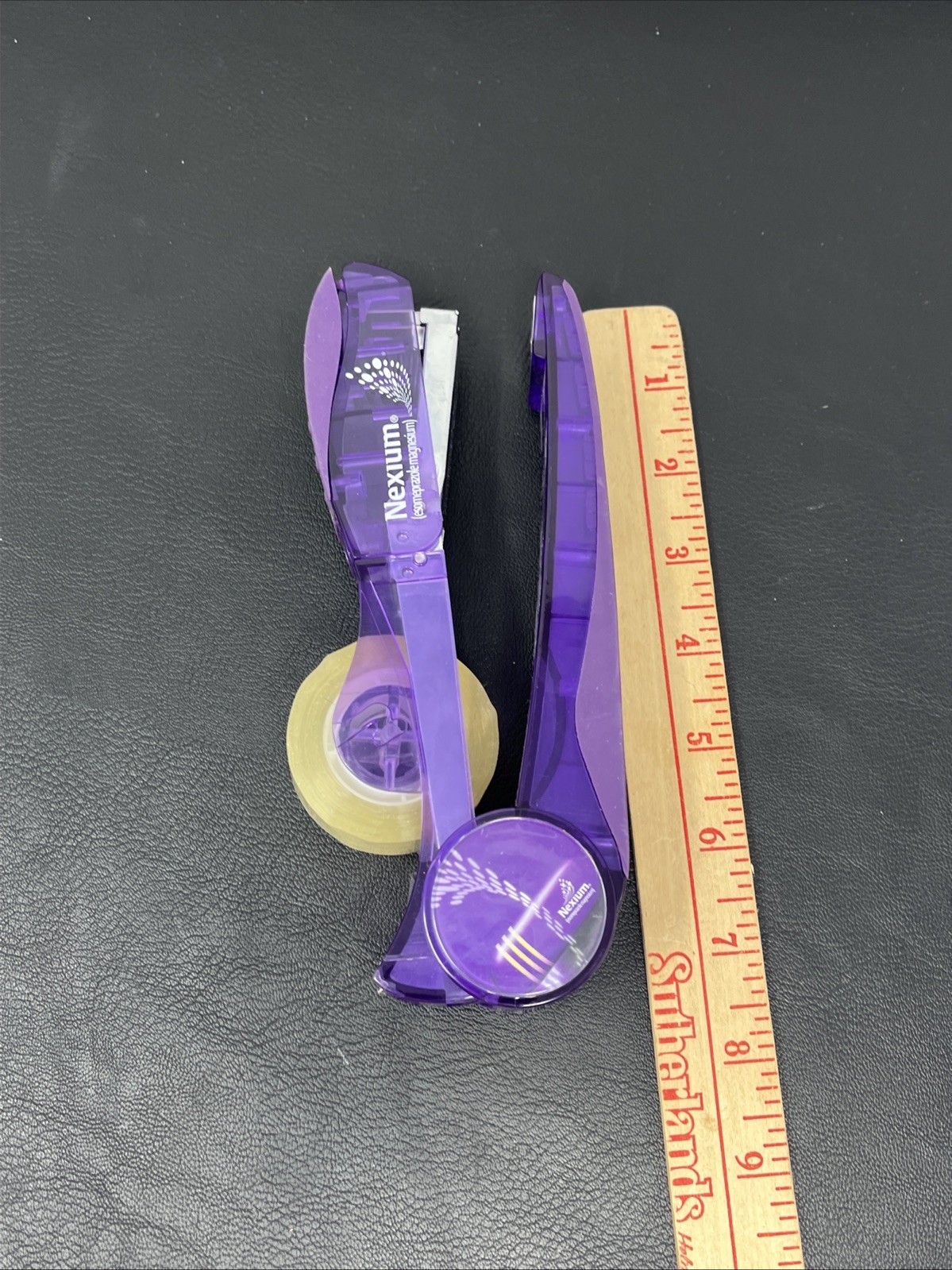 Nexium Pharmaceutical Drug Stapler Tape Dispenser Purple
