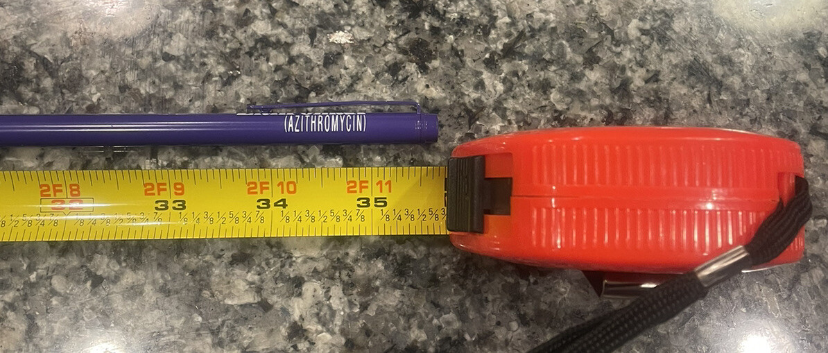 Zithro Pharmaceutical Collectible Drug Rep Collapsible Pointer Pen
