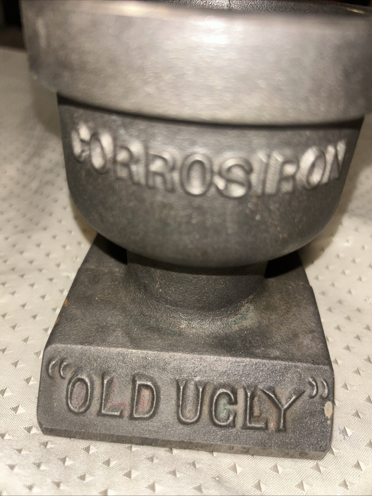 Vtg Cast Iron Pencil Holder I Think Idk