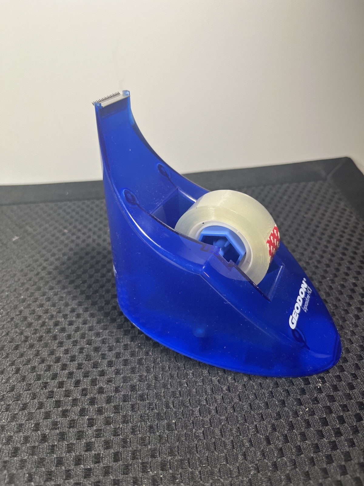 VTG GEODON 1990’s ? BLUE TAPE DISPENSER/PAPERWEIGHT Pharma Drug Rep Logo