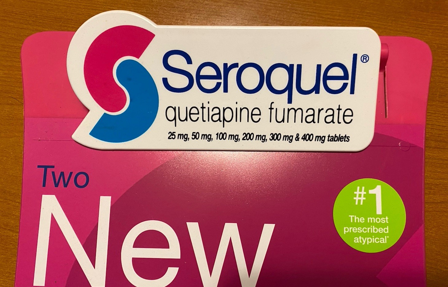 Seroquel New Tablet Size Clipboard Drug Rep Promo 2006 AstraZeneca
