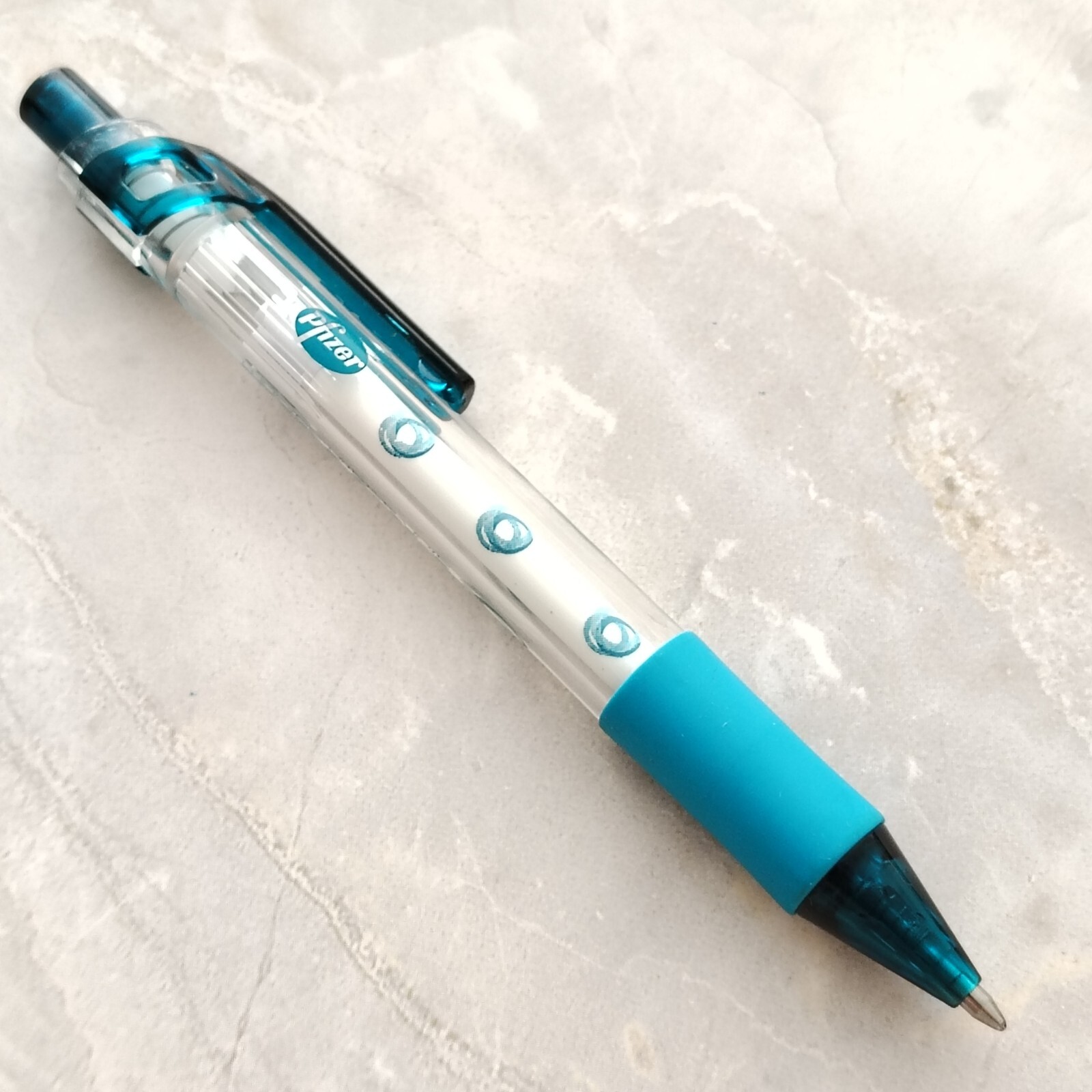 RARE Pharmaceutical Lipitor Drug Rep Pen HTF Teal Circles Pfizer