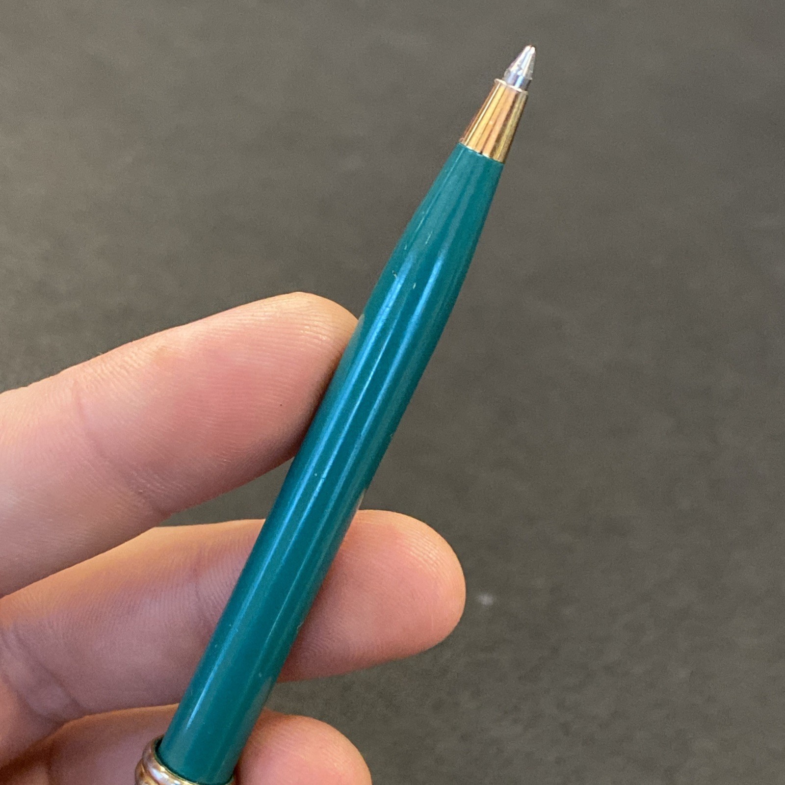 Vtg PFIZER Pharmaceutical Drug Advertising Sales Rep Pen Norvasc Blue Teal Green