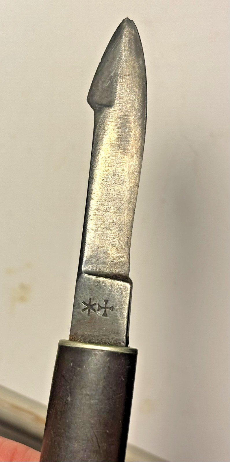 ANTIQUE WOOD HANDLE FLEAM/BLEEDER / PEN INK ERASER KNIFE RODGERS & SONS ENGLAND
