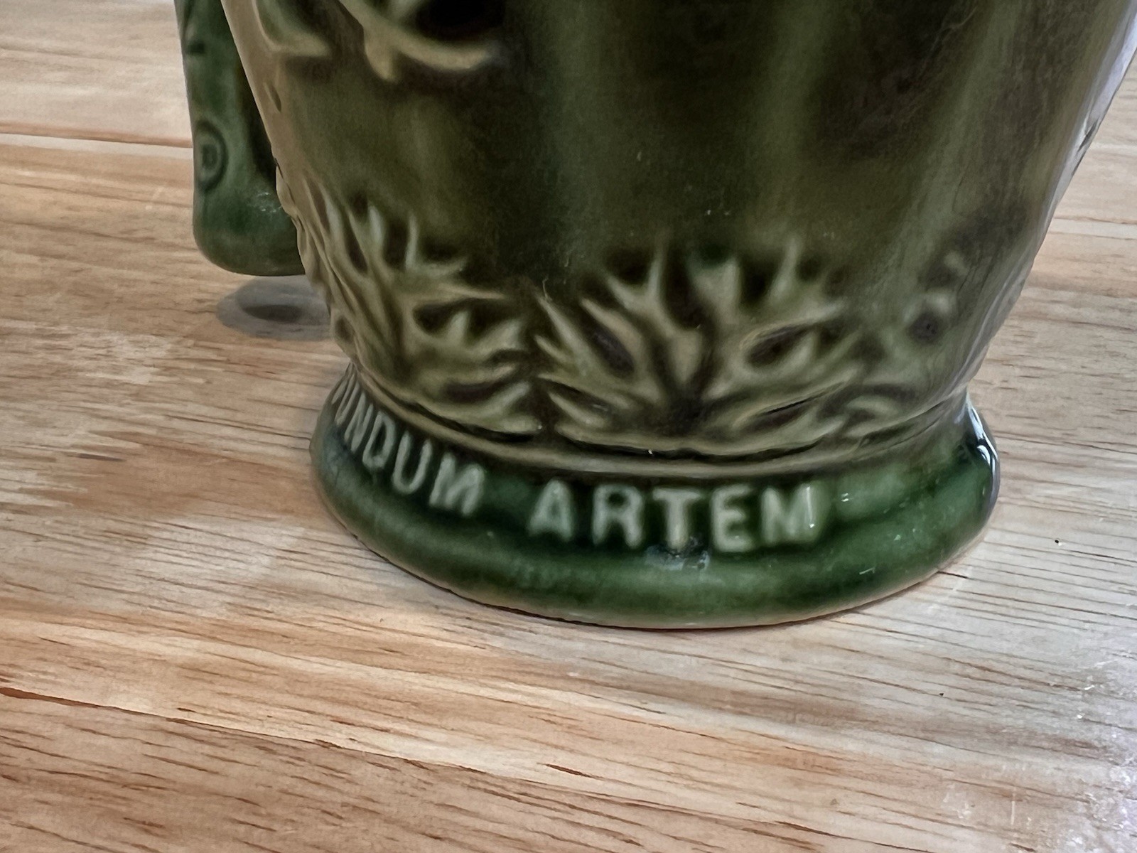 Schering Coricidin RX Pharmaceutical Promo Coffee Mug Green Galen 131-201 A.D.