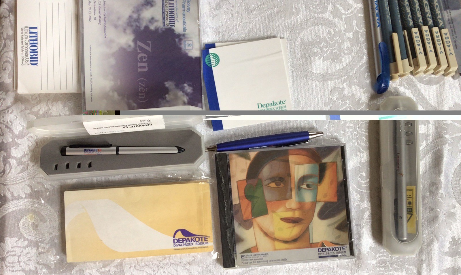 Pharmaceutical Rep. Advertisement HUGE Lot of over 350 Vintage promo Items