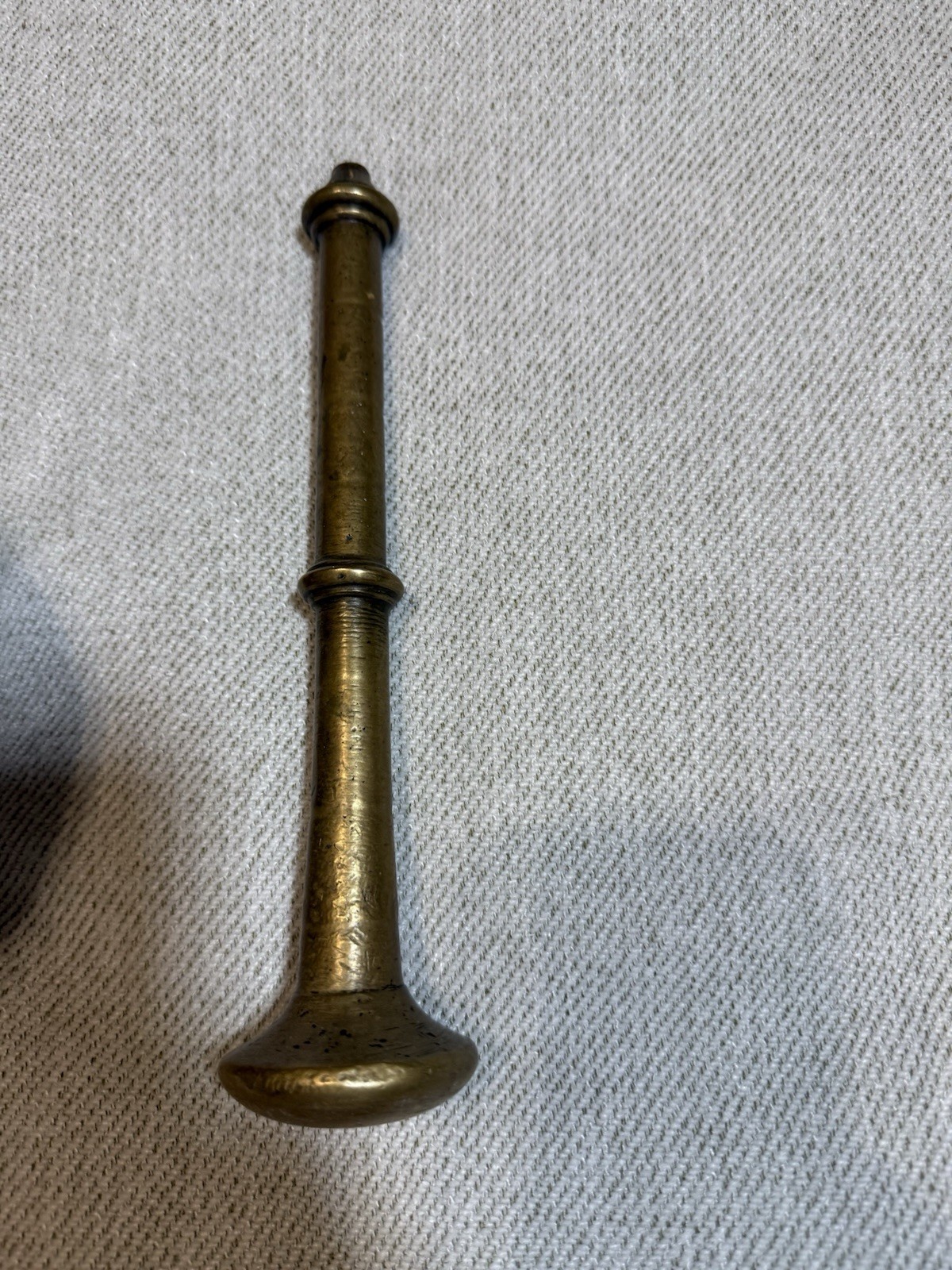 Heavy Solid Brass Mortar Pestle Apothecary Pharmacist Druggist
