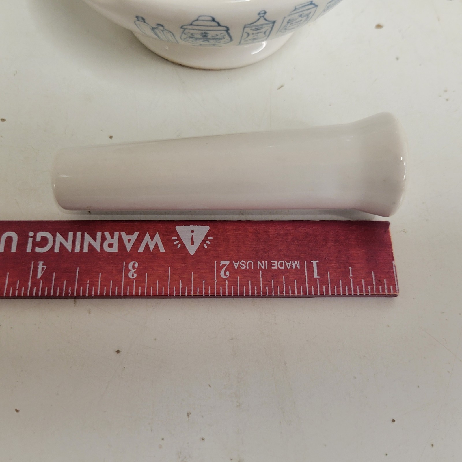 VTG Merck Sharp & Dohme Porcelain Pharmacy Mortar & Pestle Ashtray MSD C. Lamb