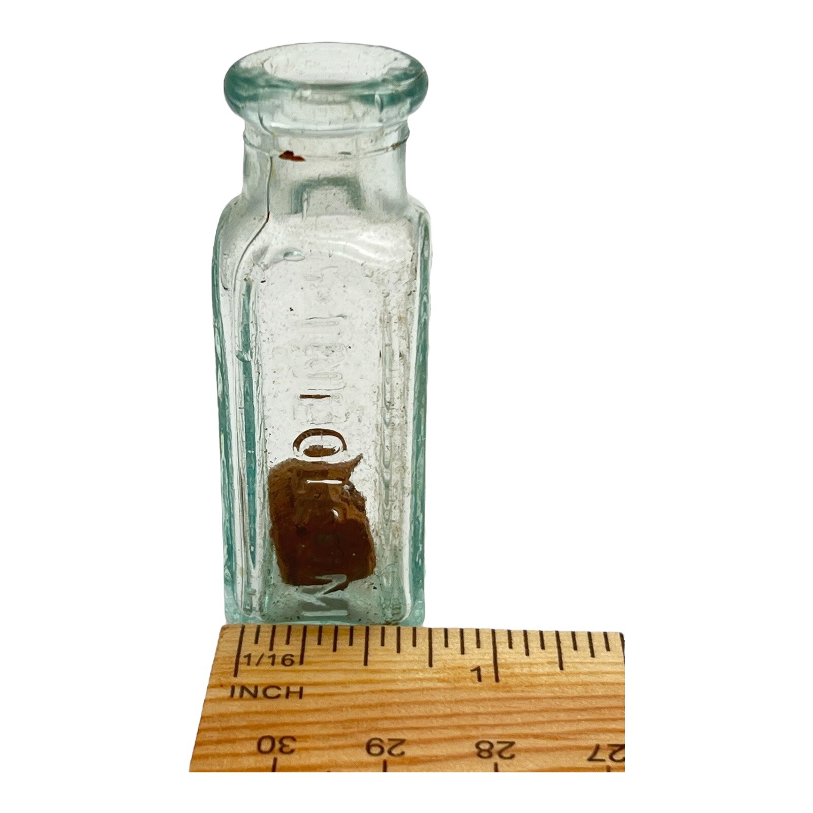Vintage Glass Pharmacy Medicine Sample Bottle Physicians Pineoleum