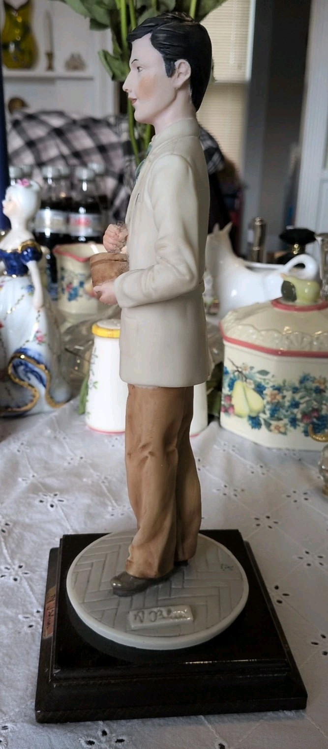 Pharmacy Figurine , statue A. Belcarl 11 Inches Made In Italy