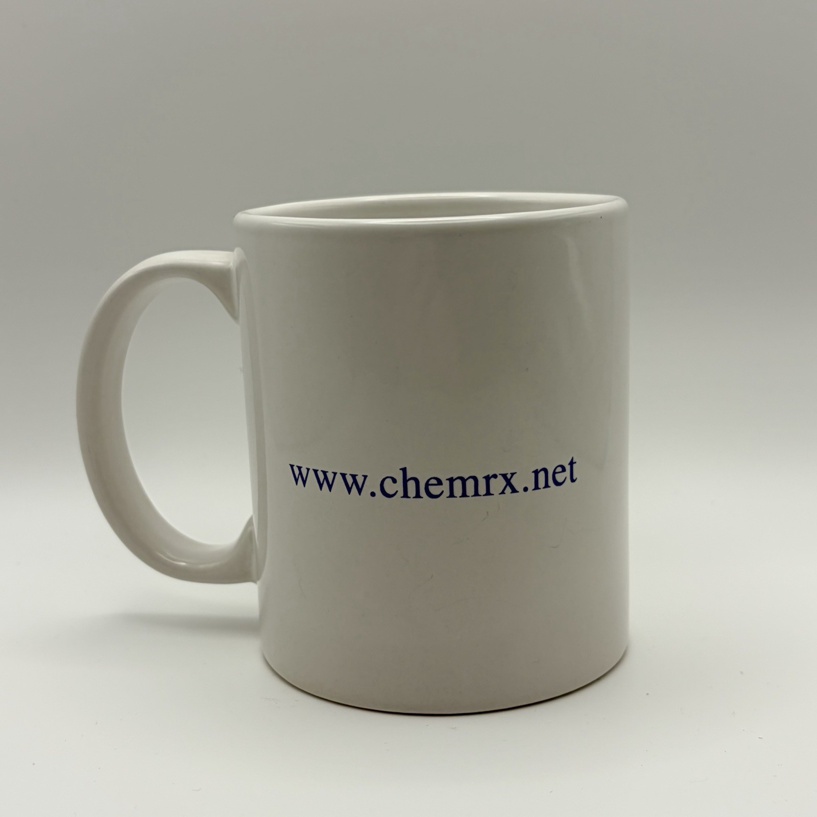 CHEMRX Pharmaceutical Rx Porcelain White Cup Mug Medical Advertising Promo USA