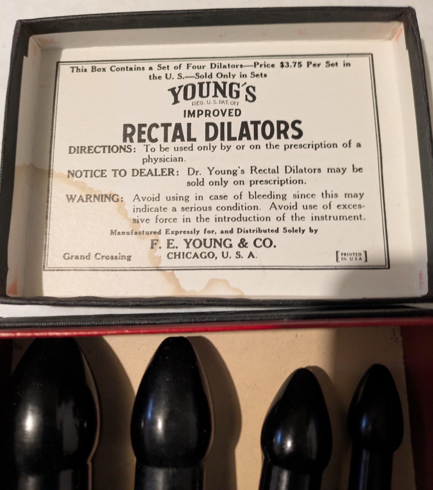 Dr. Young’s Rectal Dilators VINTAGE ANTIQUE Medical Oddities Full Set