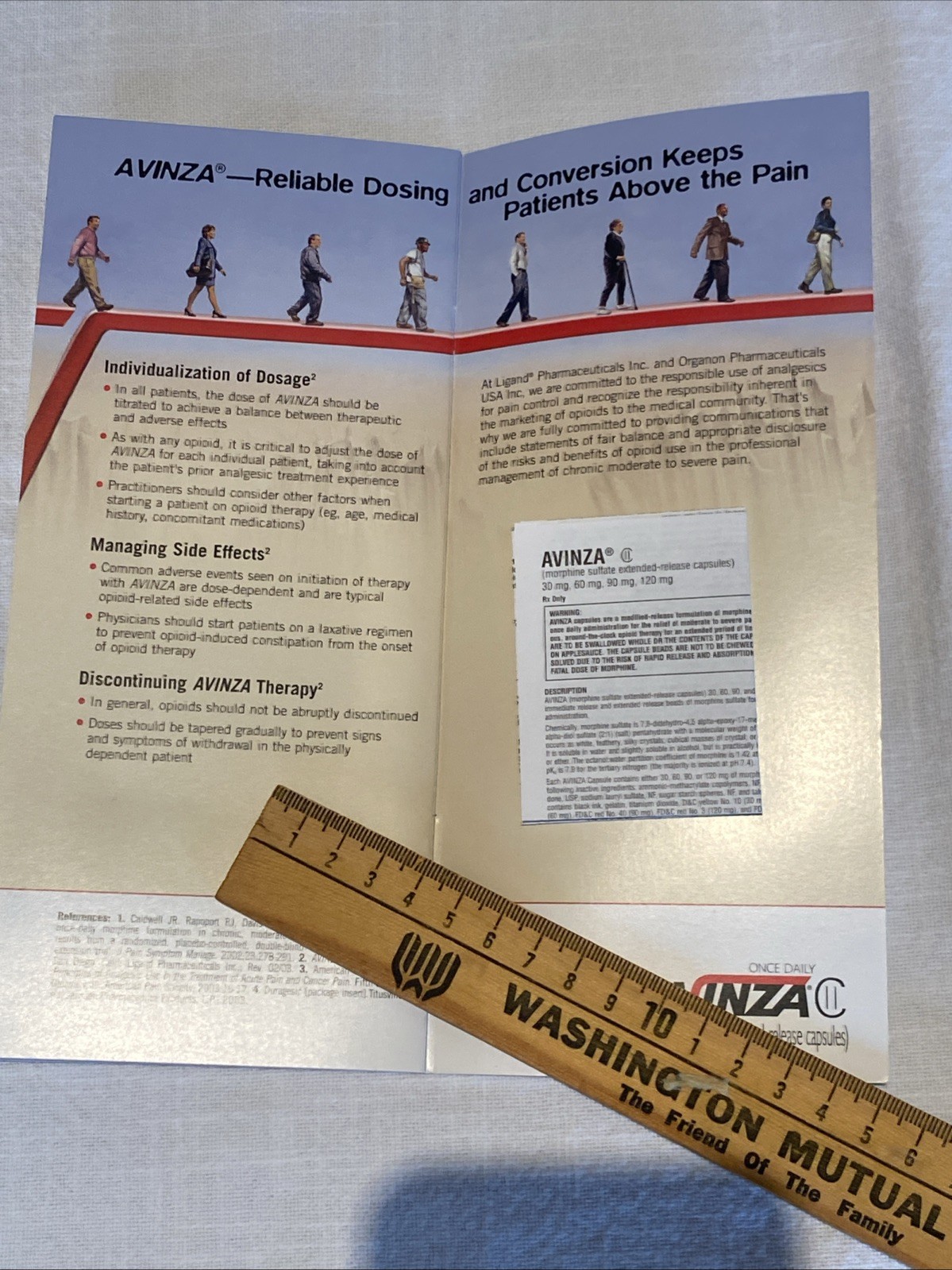 Avinza Morphine Drug Rep Brochure Rare Opioid Crisis Big Pharma Oxycontin 2004