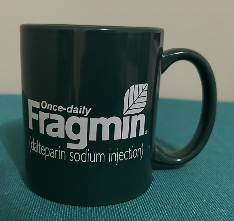 Green Fragmin Pharmaceutical Ceramic Coffee Mug