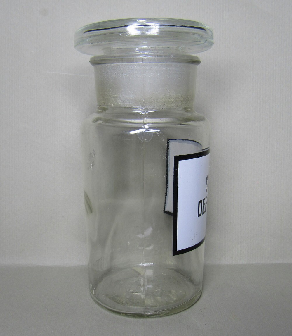 Vintage Medical Science Glass Bottle,Germany,SULFUR DEPURATUM