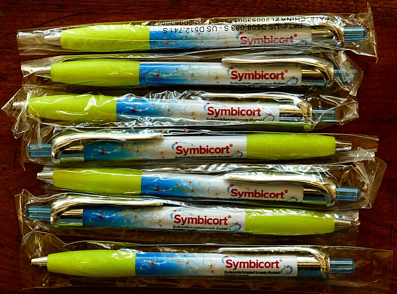 SYMBICORT Drug Rep Pharma PEN NOS Stored Unused White Yellow Clip Lot 7 Advert