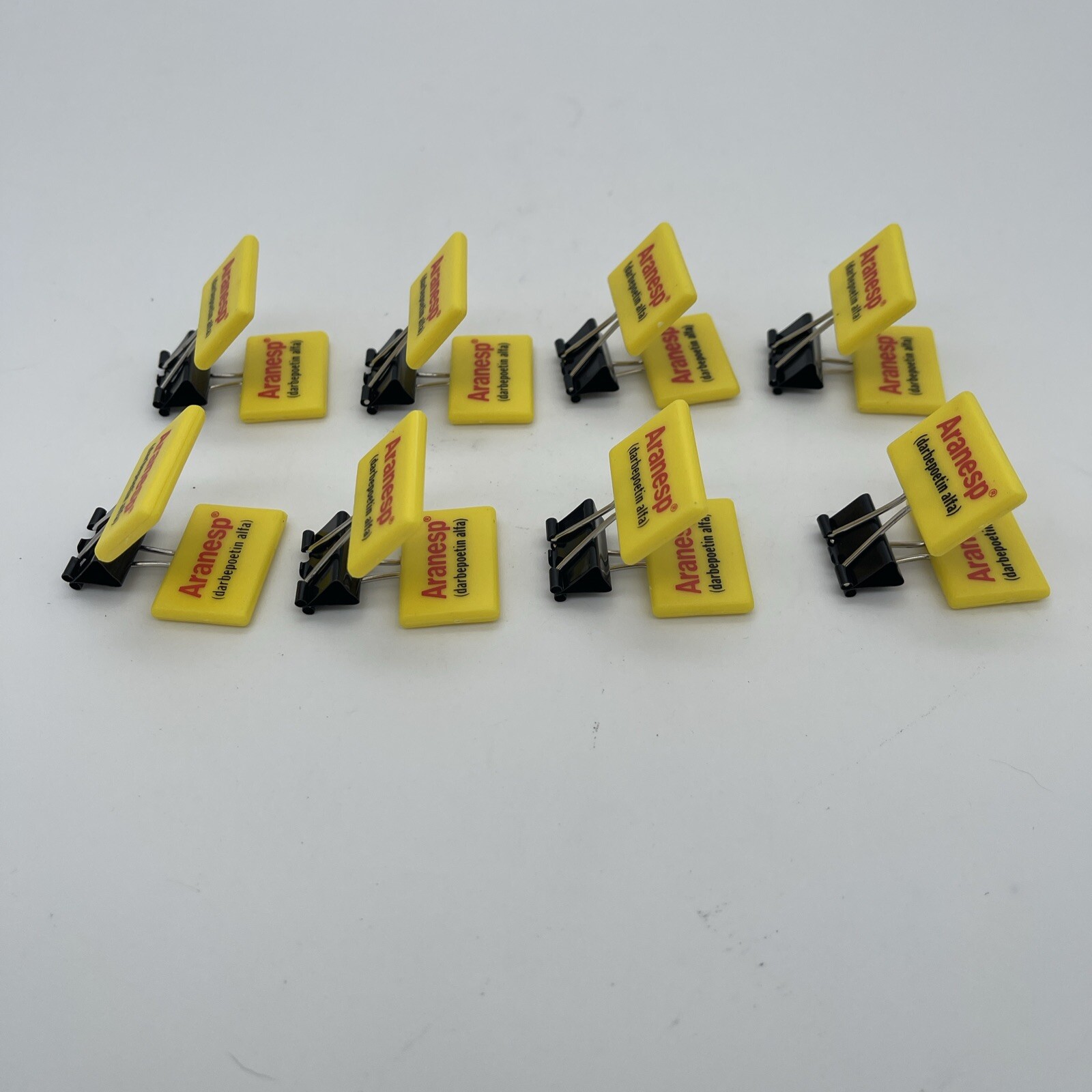 Aranesp (darbepoetin alfa) Amgen Pharmaceutical Promo Lot Of 8 Binder Clips