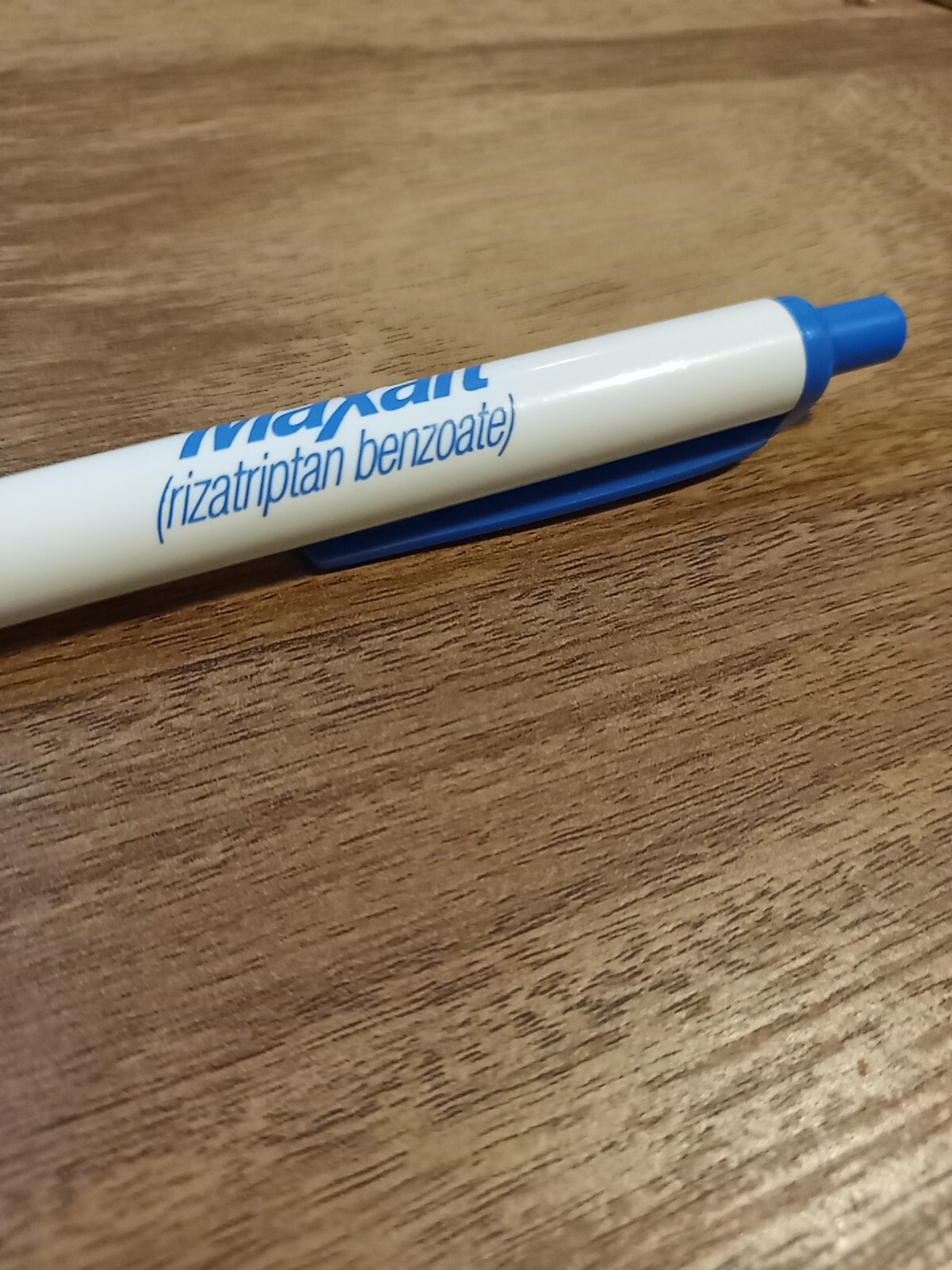 Maxalt Rizatriptan Benzoate Pharmaceutical Drug Rep Pen Vintage