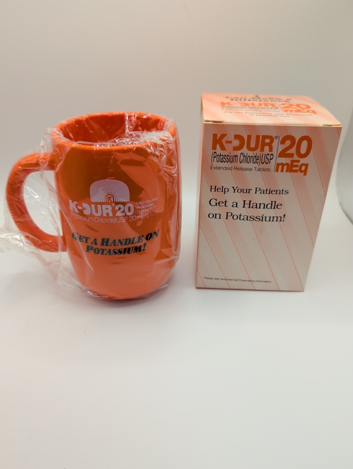 Vintage Key Pharmaceuticals K-Dur 20 Potassium Replenishment Mug NEW
