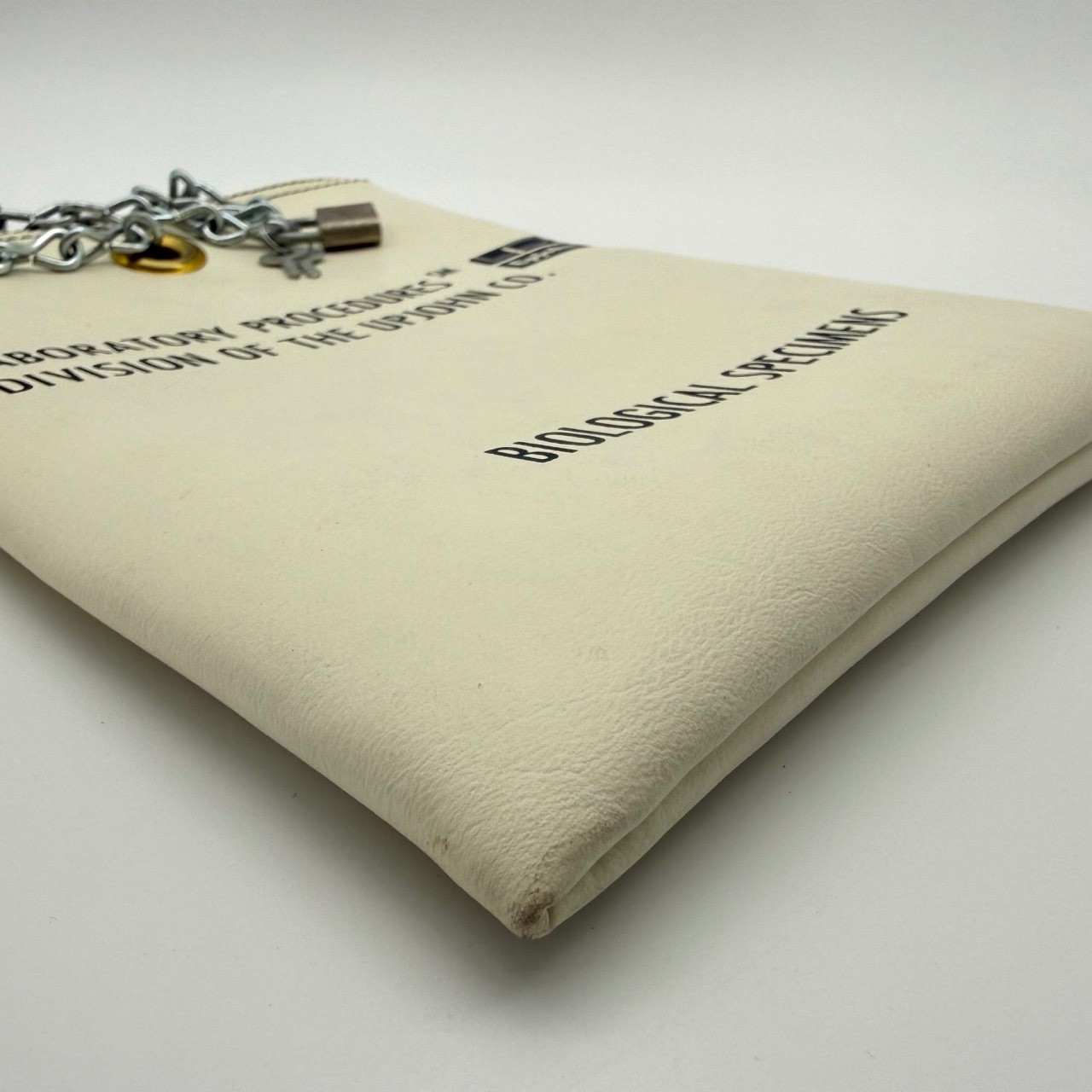 Vintage Upjohn Laboratory Specimen Pouch w/ Chain & Lock – Medical History
