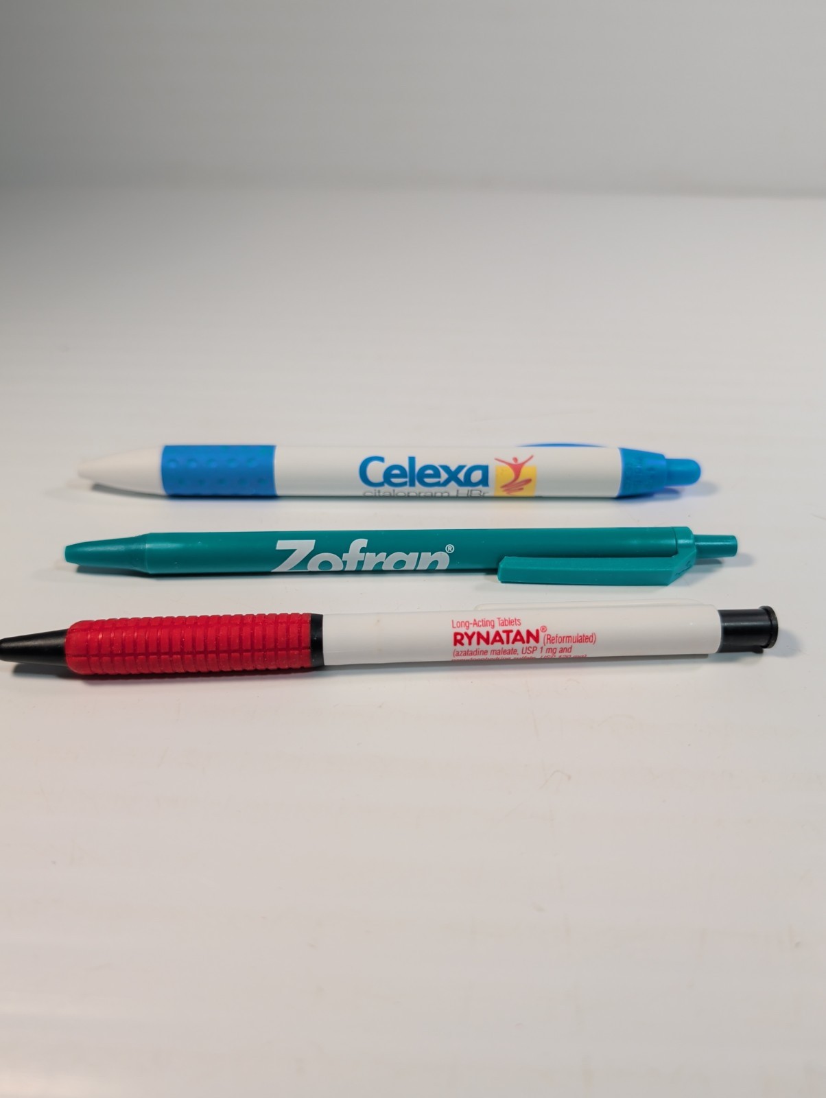 3 PENS Drug Rep Pharmaceutical Promo Lot of 3 “Rynatan”, “Celexa”, “Zofran”