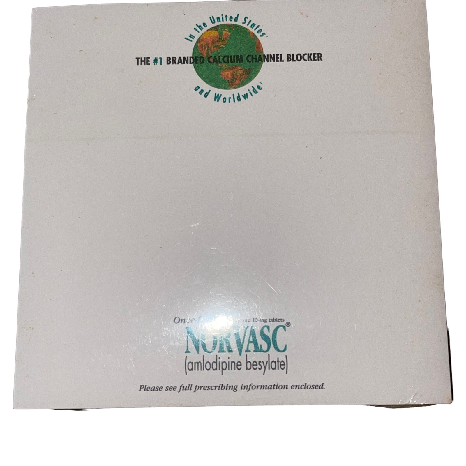 Norvasc Pharmaceutical drug rep MEMO NOTE PAD Vintage Sealed Made In USA