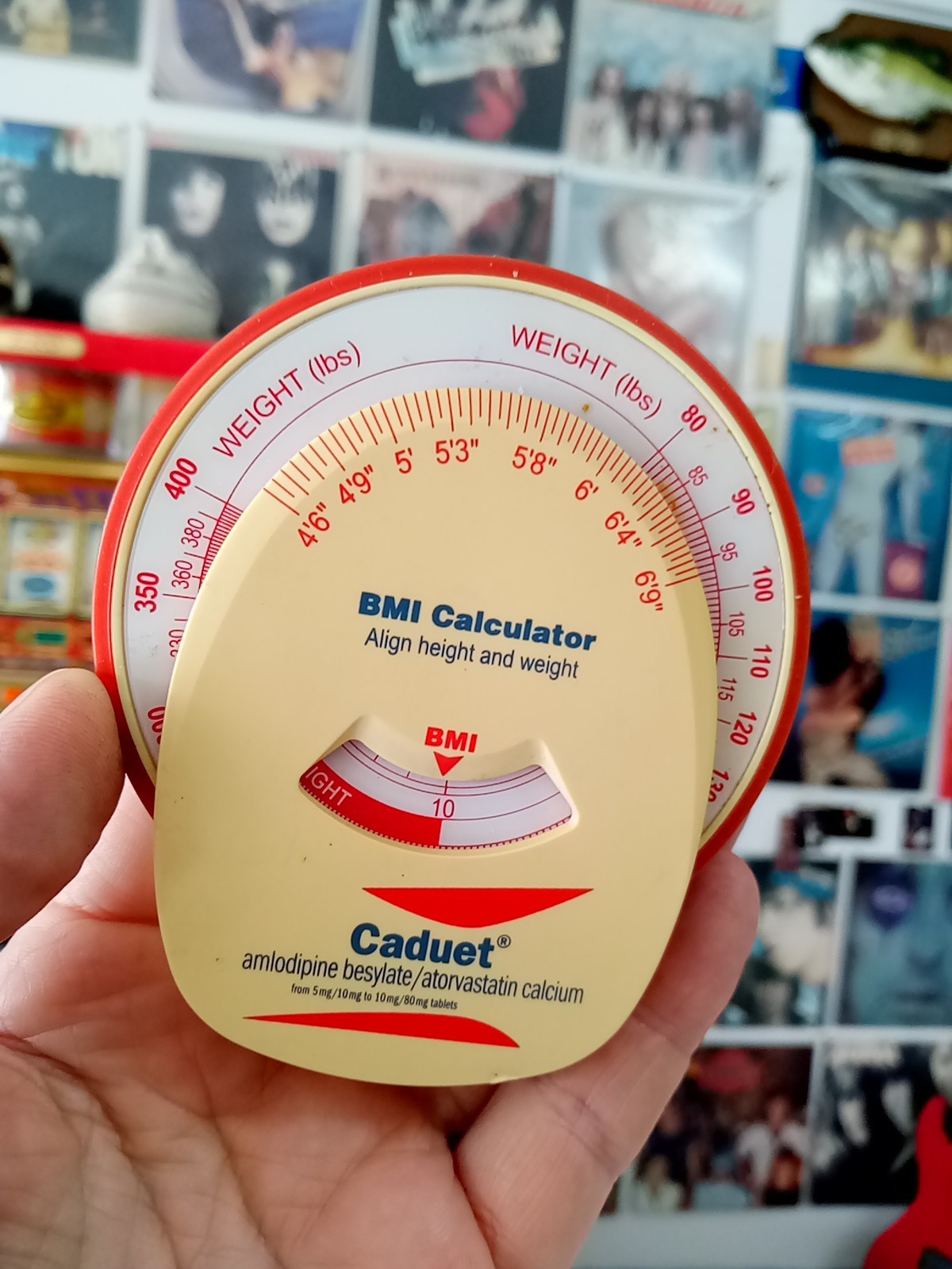 Vintage BMI Calculator/Refrigerator Magnet