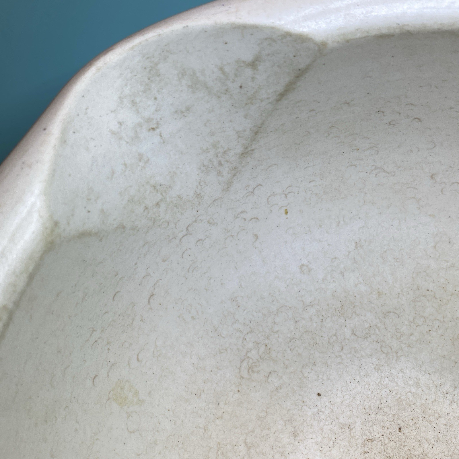 Vintage MORTAR & PESTLE Ceramic & Wood Pharmacy Apothecary HUGE 10” WH3