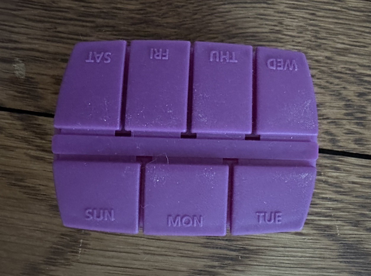 Vintage Ultracet Weekly Pill Box