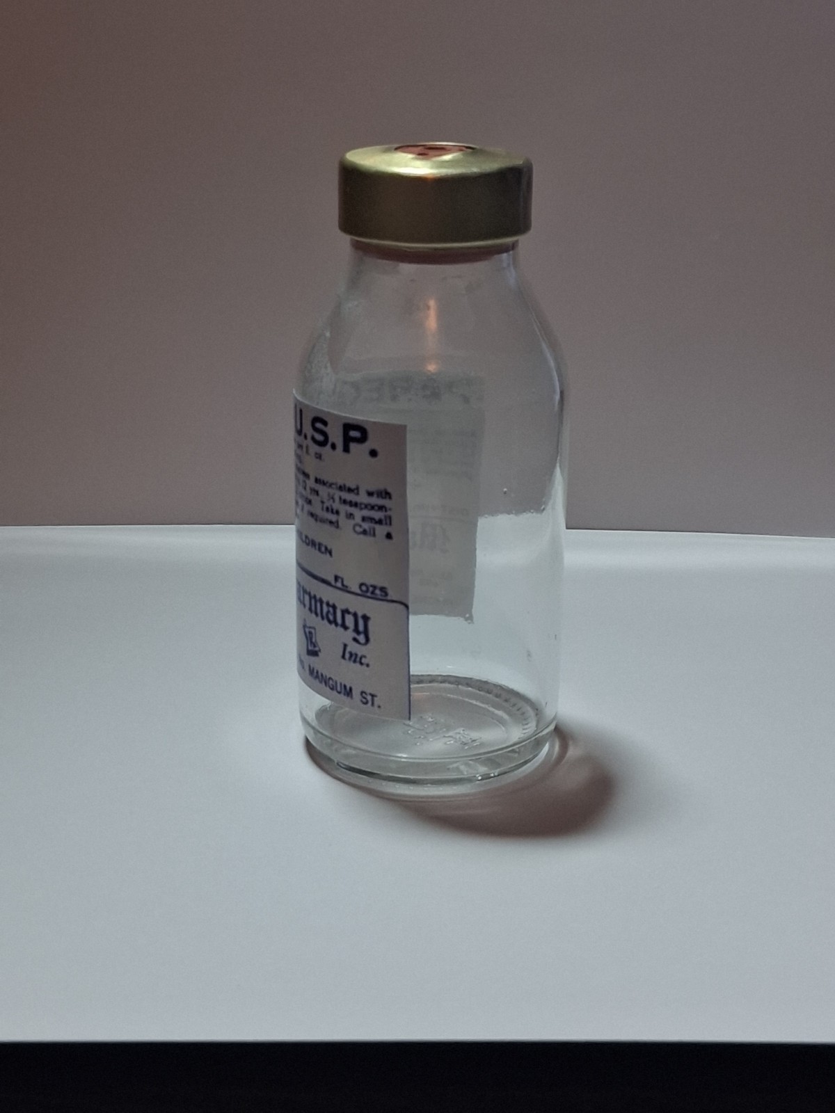 Vintage Empty Paregoric Morphine Vial