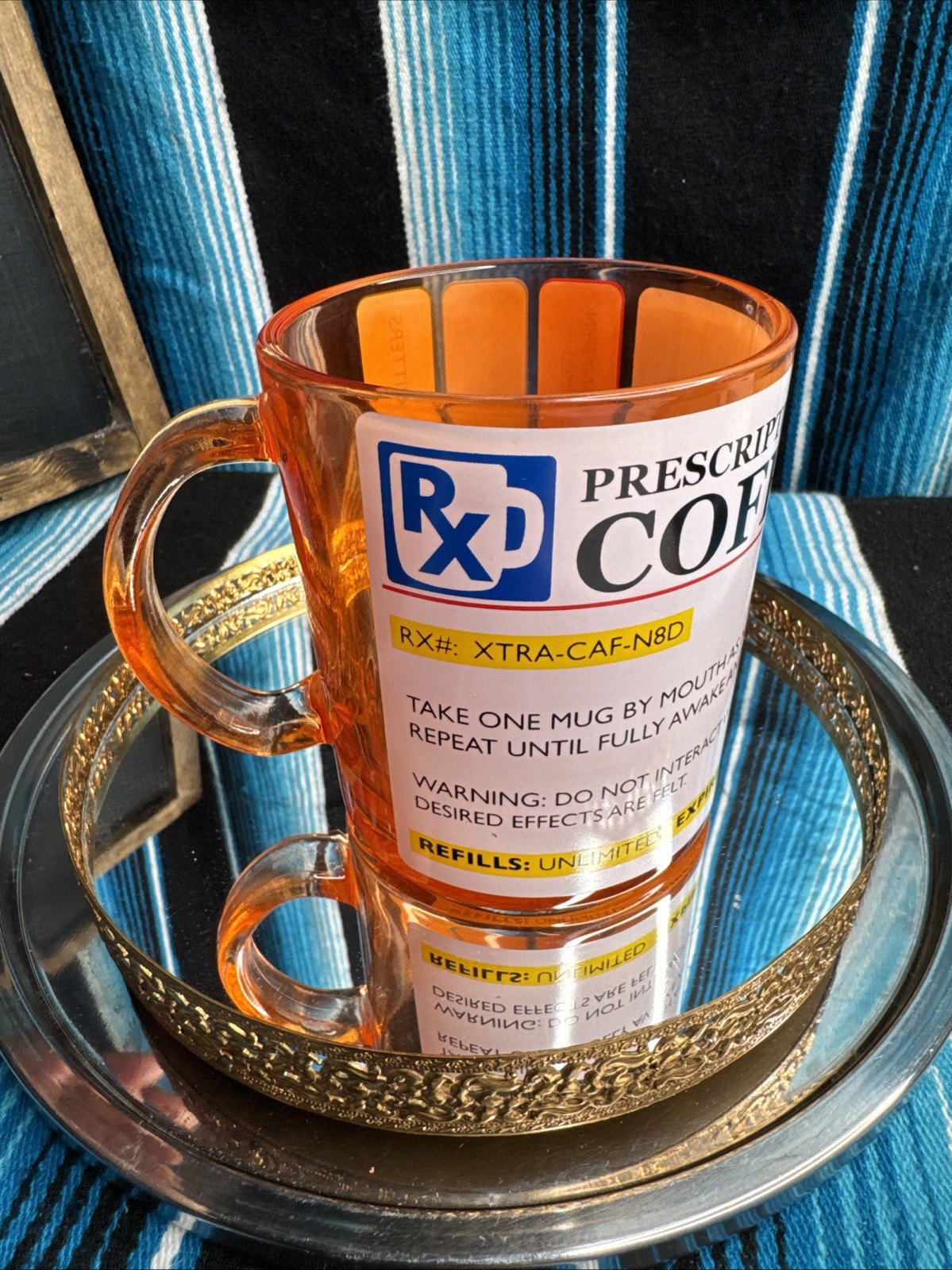 Funny Prescription RX Drug Pharmacy Pharmacist Assistant Big Coffee Mug Cup
