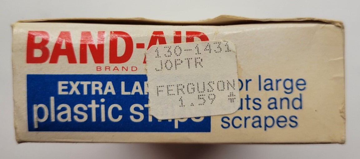 Vintage Band-Aid Extra Large Plastic Strips 2″ Bandages 10 Pack In Box