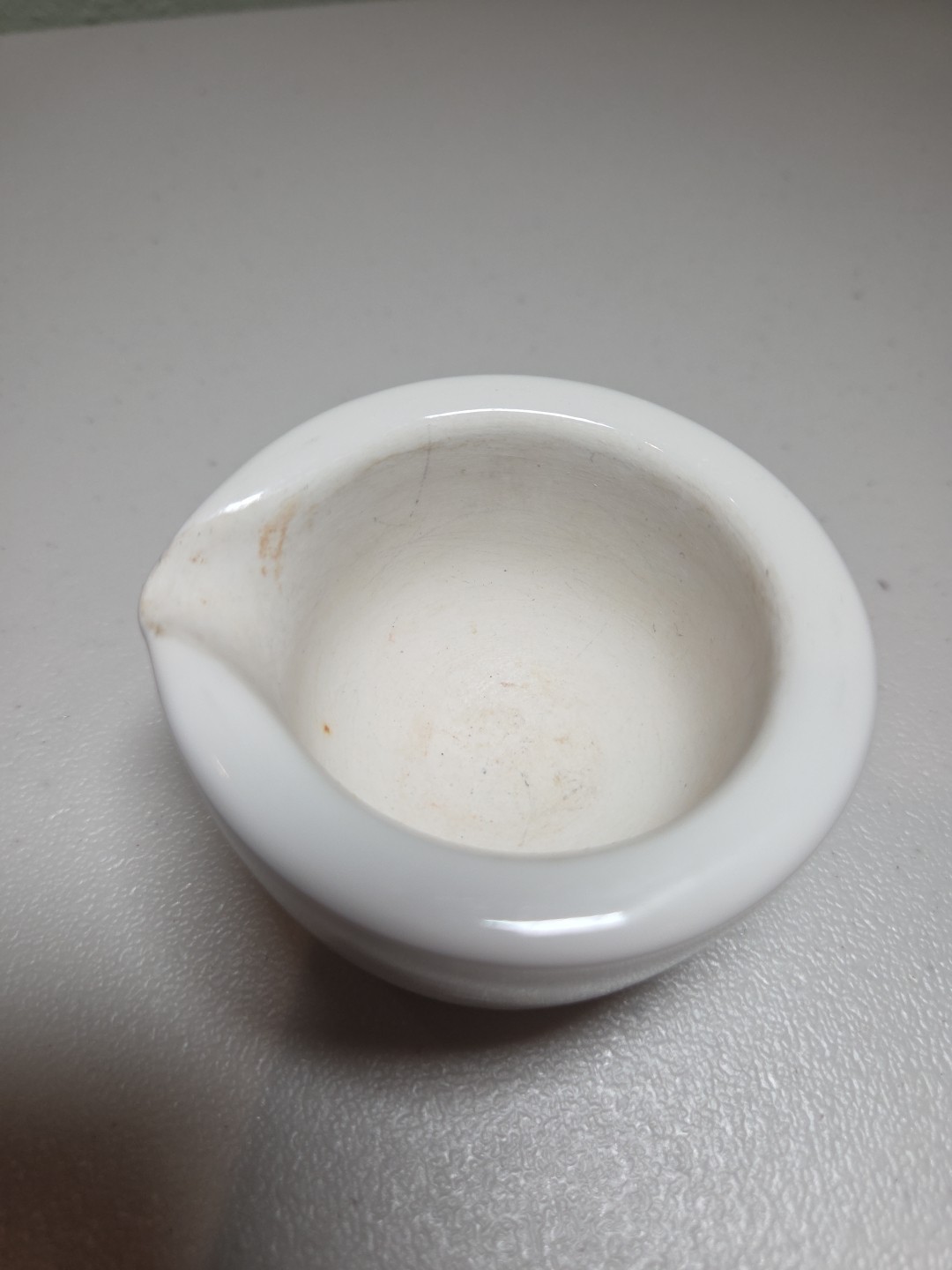coors 520-0 d10 pestle & Mortar Porcelain Heavy Small White Apothecary Lab 2.5in