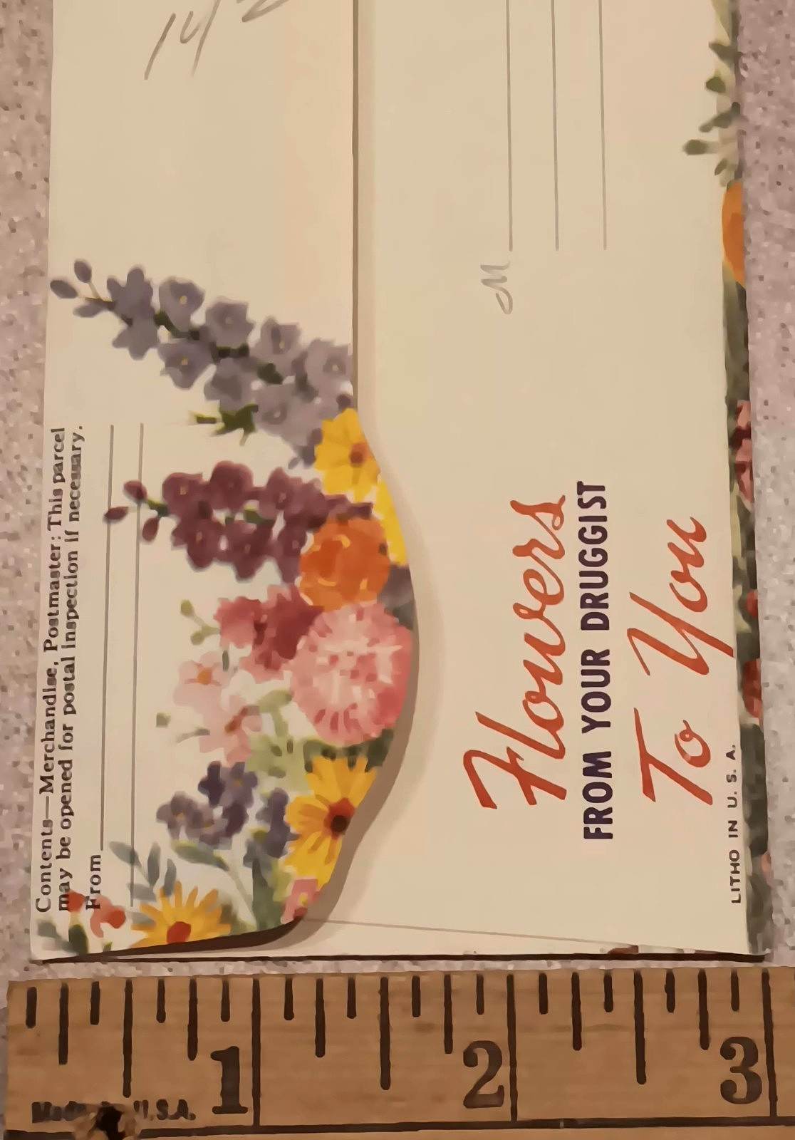 Vintage TUMS Natures Remedy SEALED Seed Packet Mailer Willcox Drug Kirksville MO