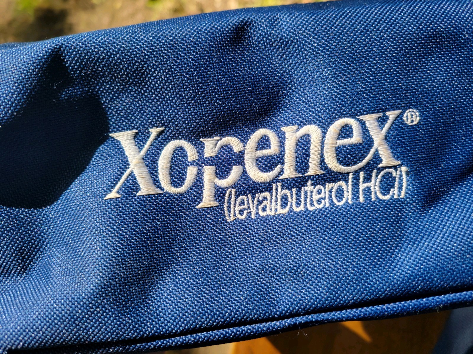 Xopenex Fanny Pack Blue Adjustable Waist Bag Pharmaceutical Collectible Med Gear