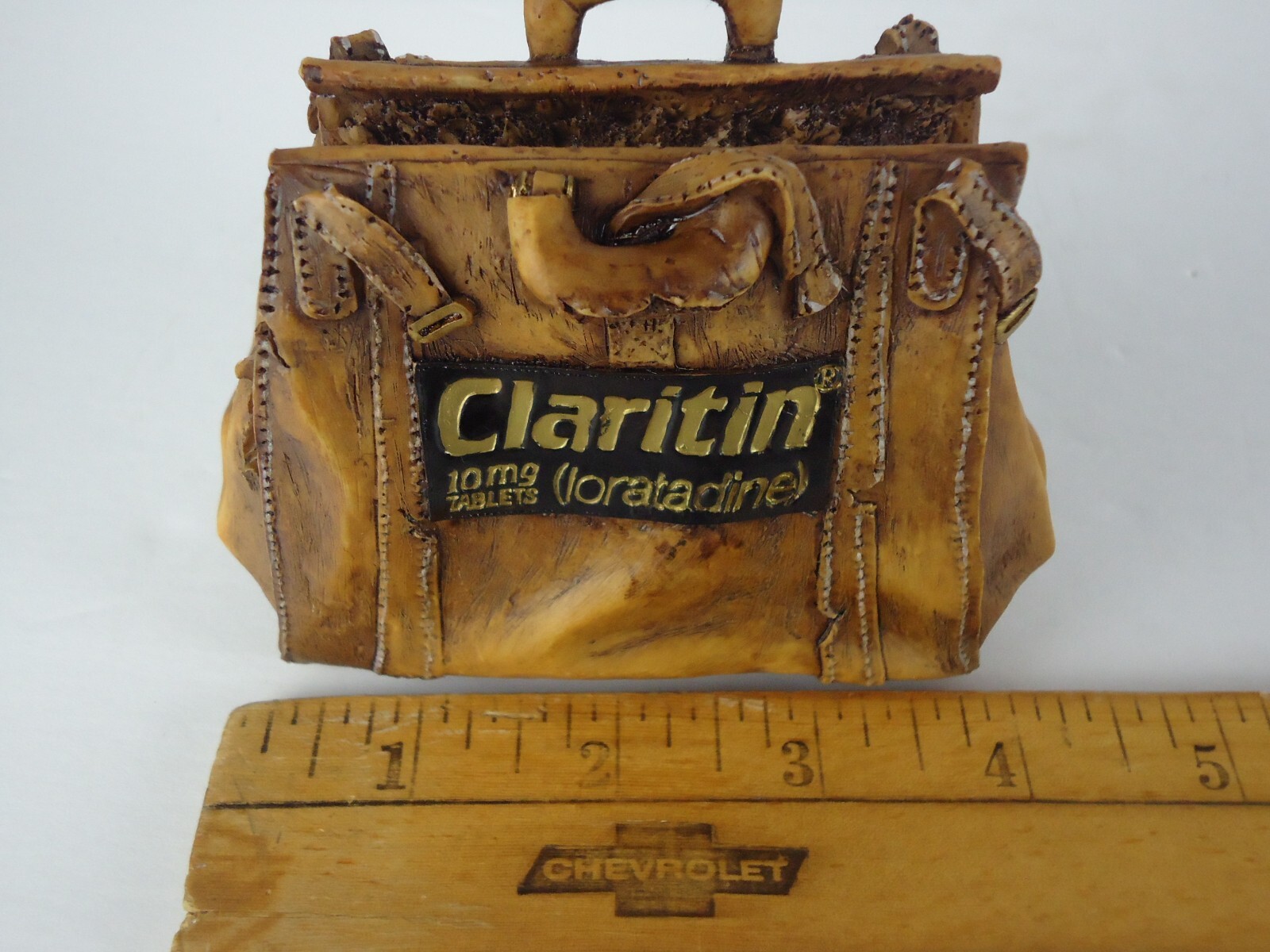CLARITIN Medical Dr. Bag Business Card Holder Pharmaceutical Advertisement Desk