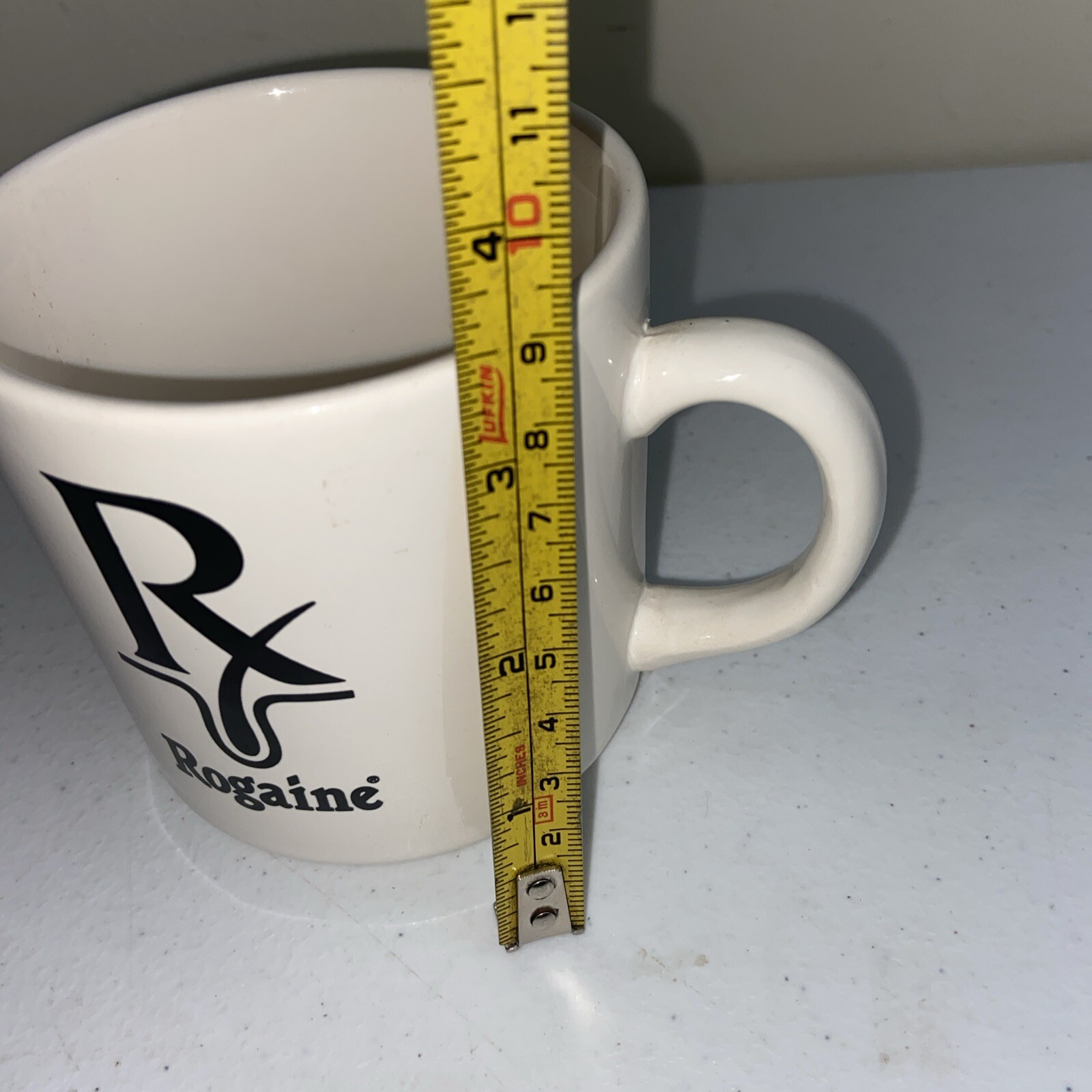 Rogaine Mug Upjohn Drug Rep Pharmaceutical Advertising Hair Coffee 1988