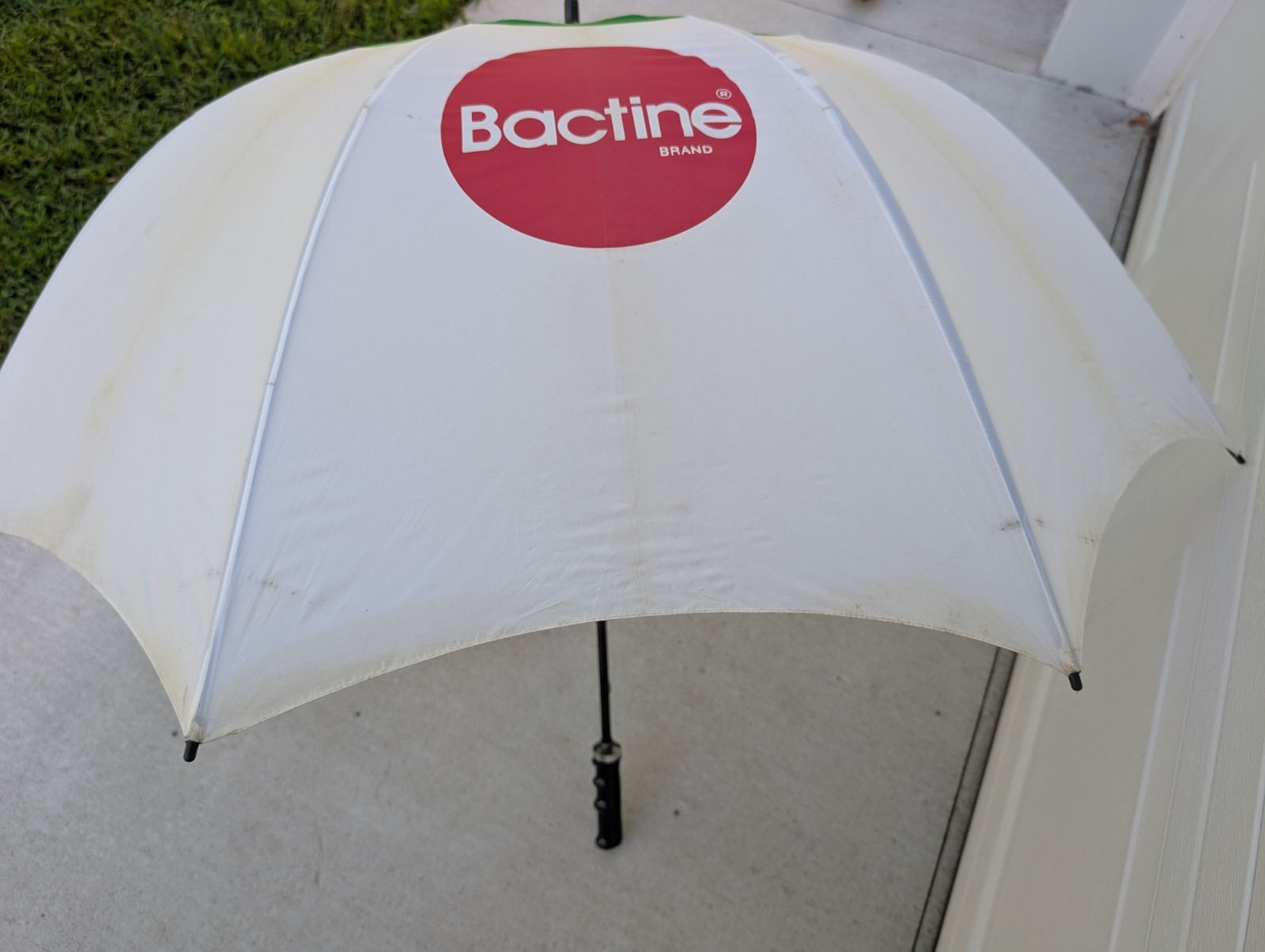 Vintage Bactine Pharmaceutical Umbrella Plastic Handle Miles Labs Advertising
