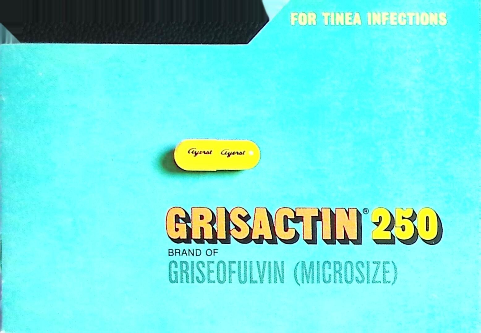 Vintage 1967 Grisactin 250 Medical Advertising Brochure – Ayers Laboratories