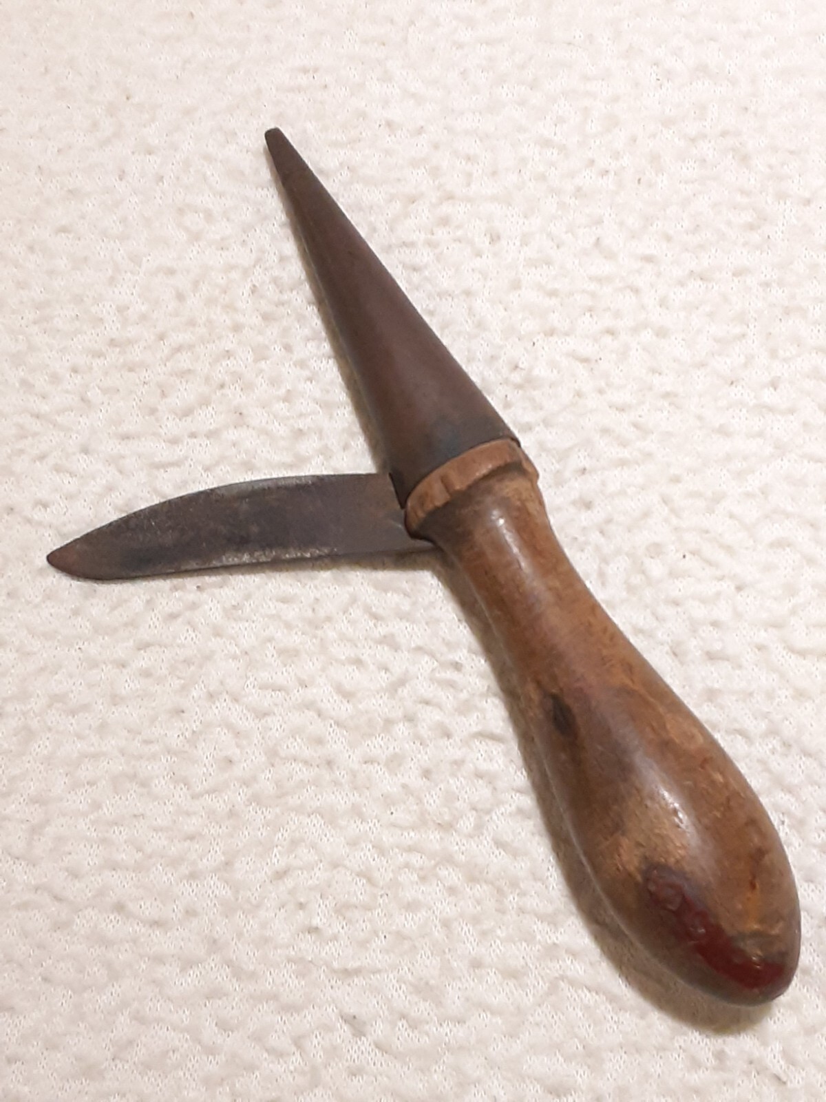 EARLY APOTHECARY CORK BORER KNIFE BLADE BRASS CONE CHEMIST MAKE YOUR OWN STOPER